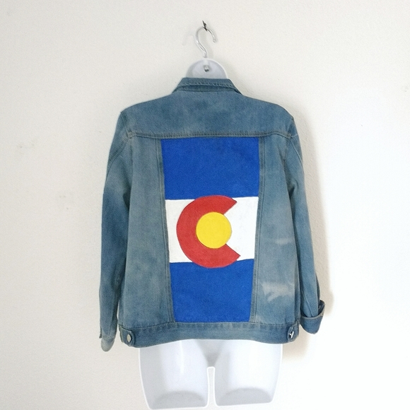 Jackets & Blazers - Colorado flag denim jacket